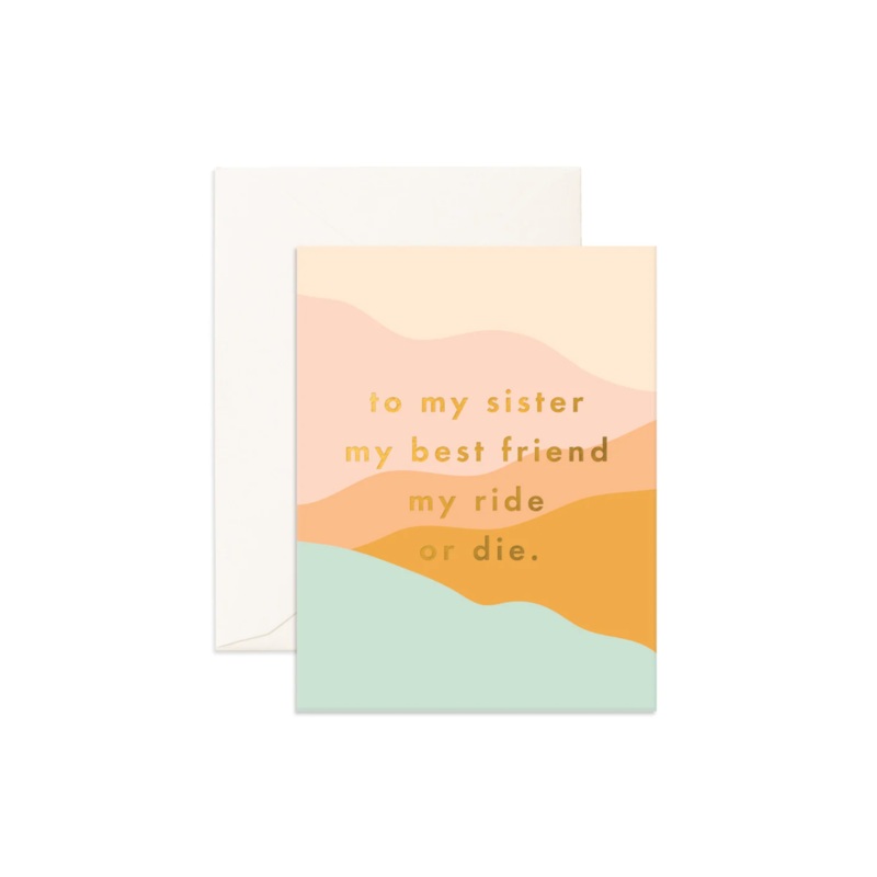 Greeting Card Birthday Sister Dunes