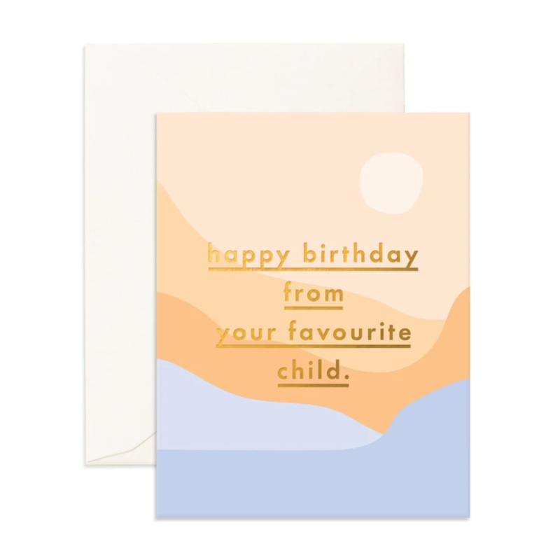Greeting Card Happy Birthday Fav Child