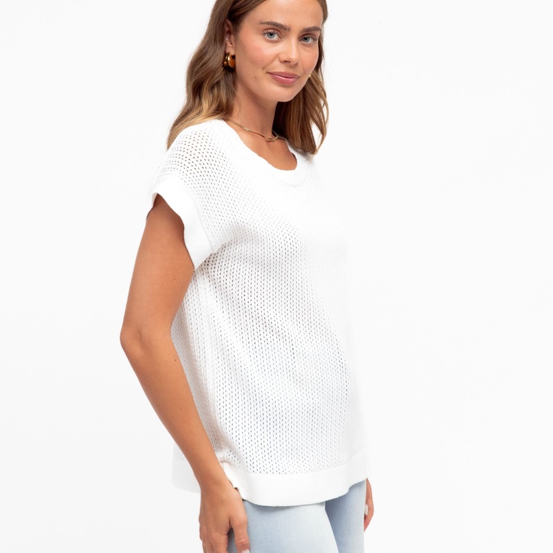 Ivory Knit Top