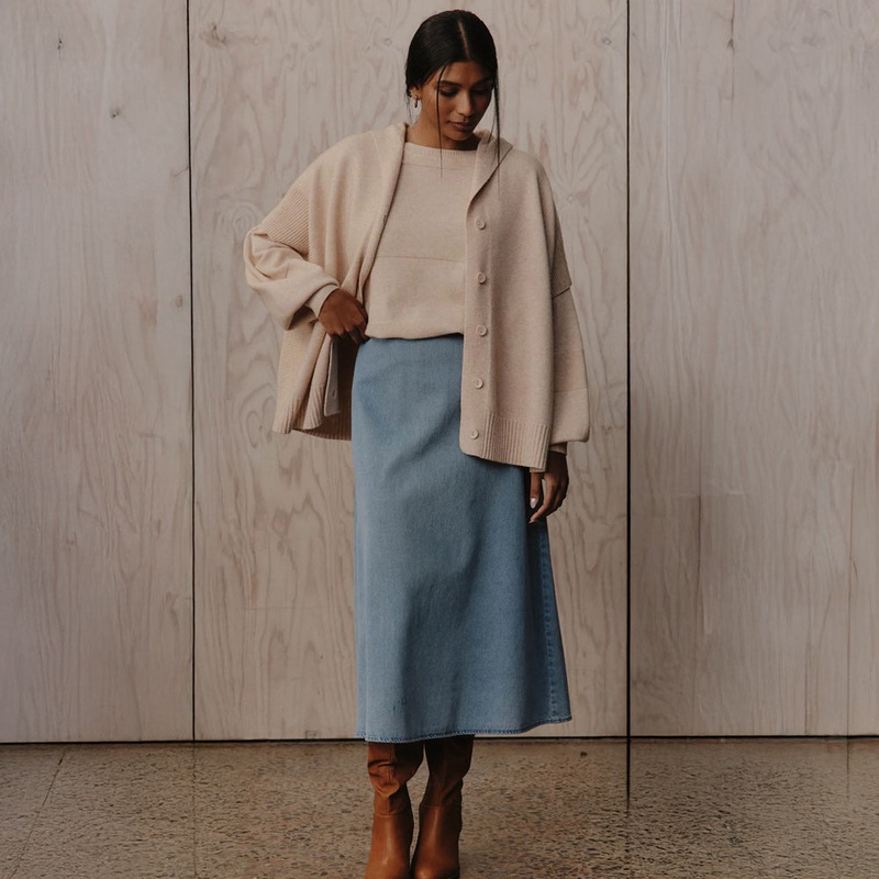 Pepi Denim Midi Skirt