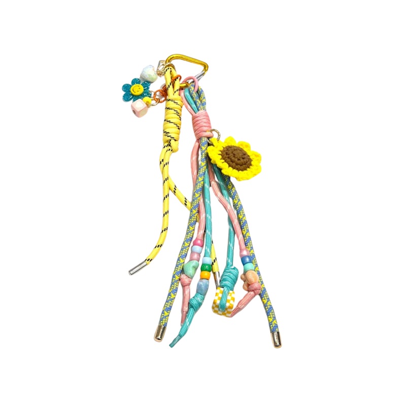 Crochet Sun Keychain