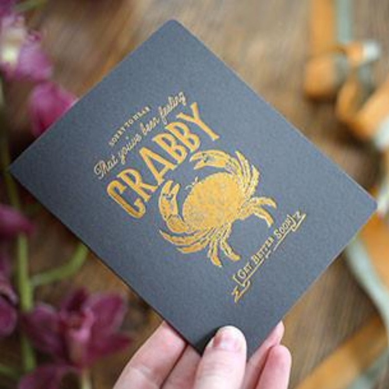 Greeting Card Feeling Crabby