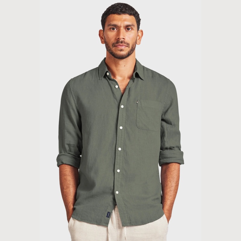 Men’s Hampton Long Sleeve Linen Shirt