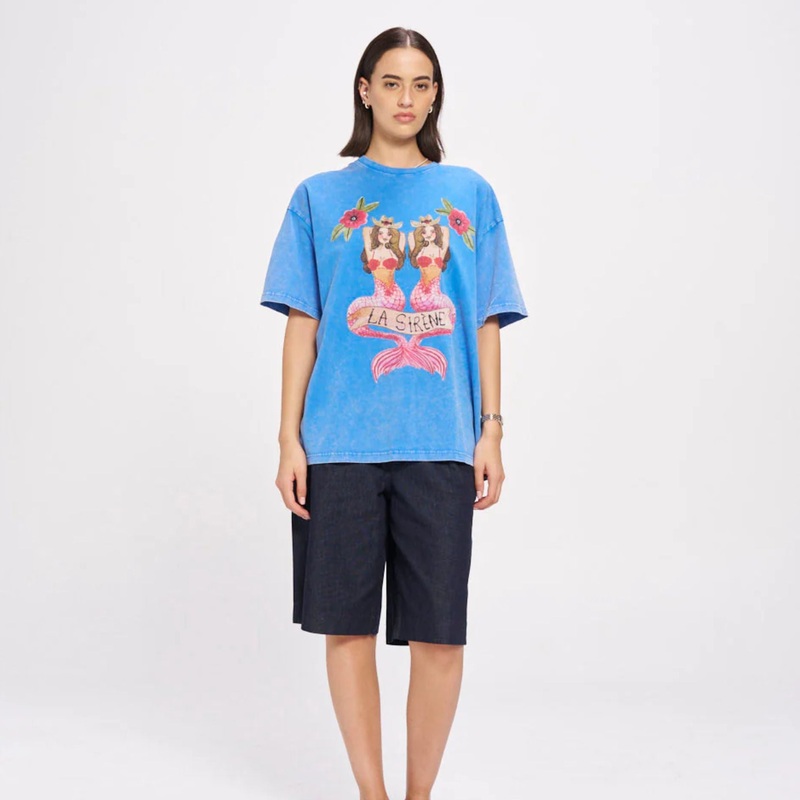 Mermaid La Sirene Oversize Tee