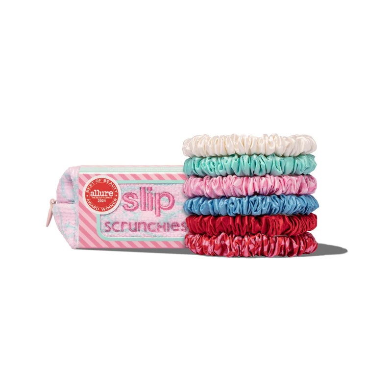 Silk Scrunchies 6 Piece Set High Tide