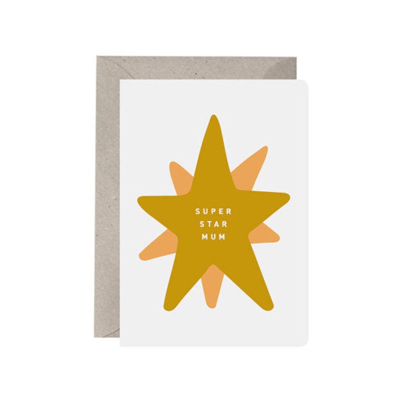 Greeting Card Superstar Mum