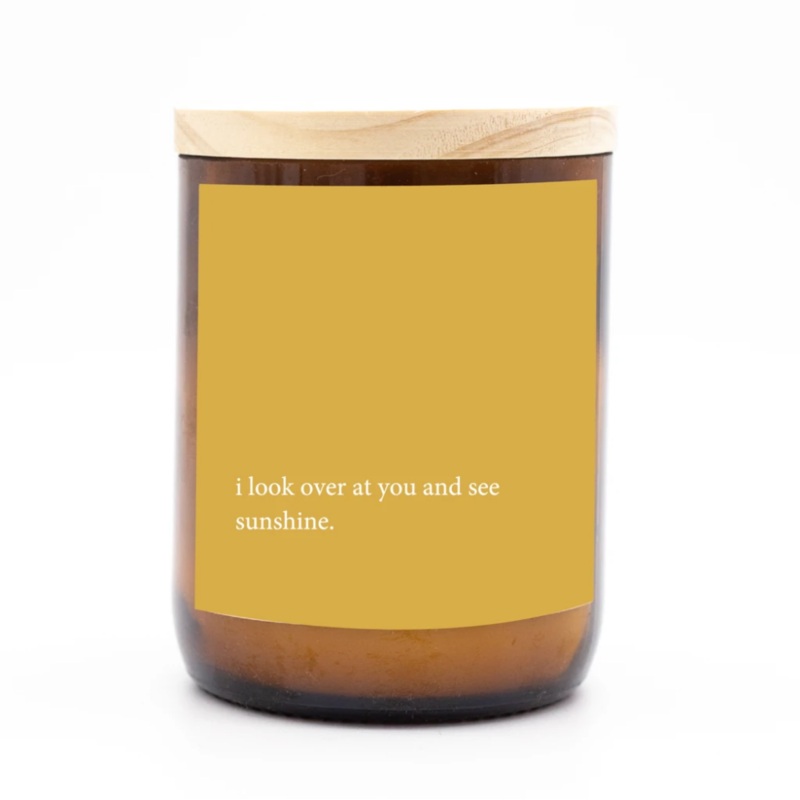 Heartfelt Quote Candle – Sunshine