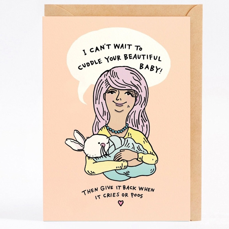 Greeting Card Baby Cuddle