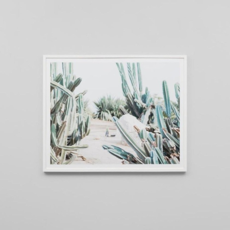 Cactus Path Framed Print