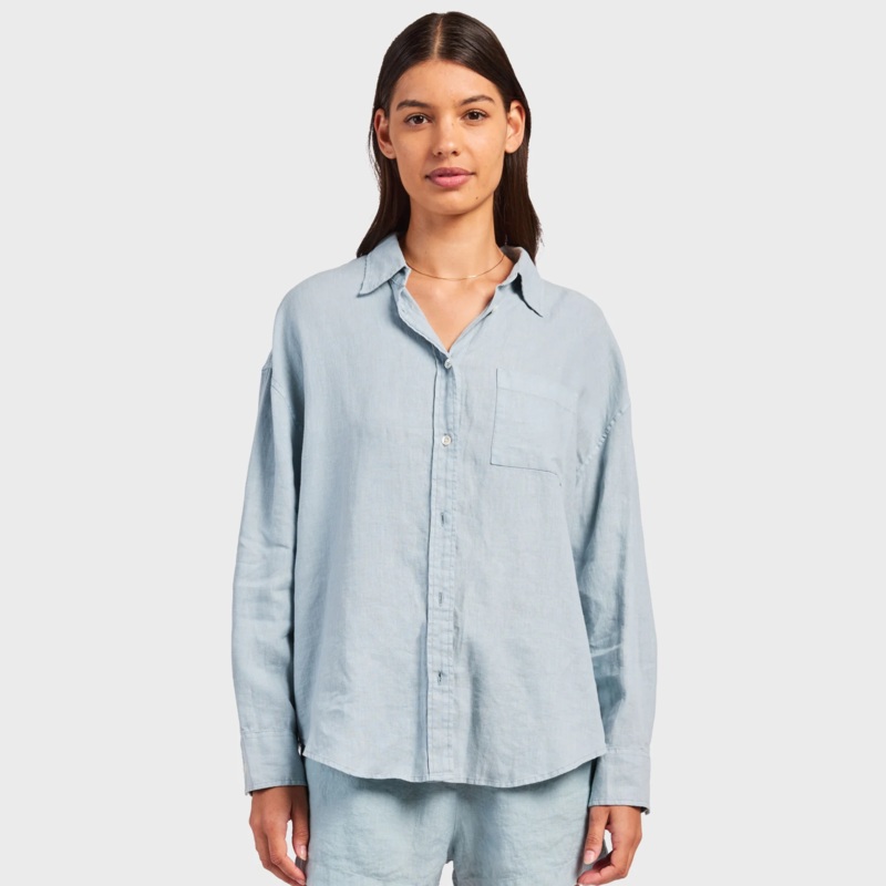 Women’s Hampton Linen Long Sleeve Shirt
