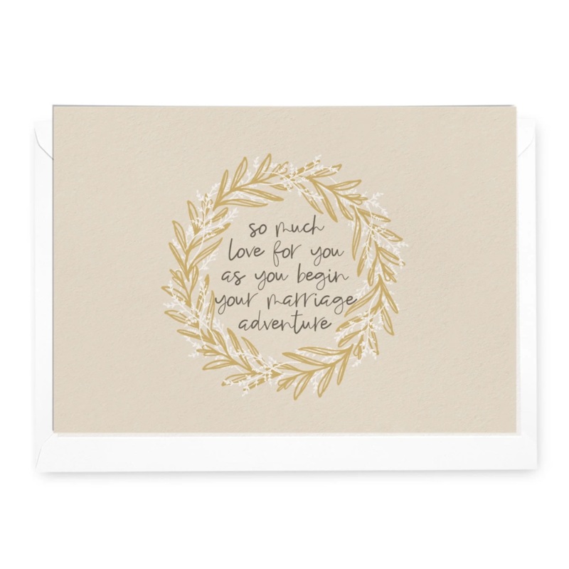 As You Begin Your Marriage Adventure Greeting Card