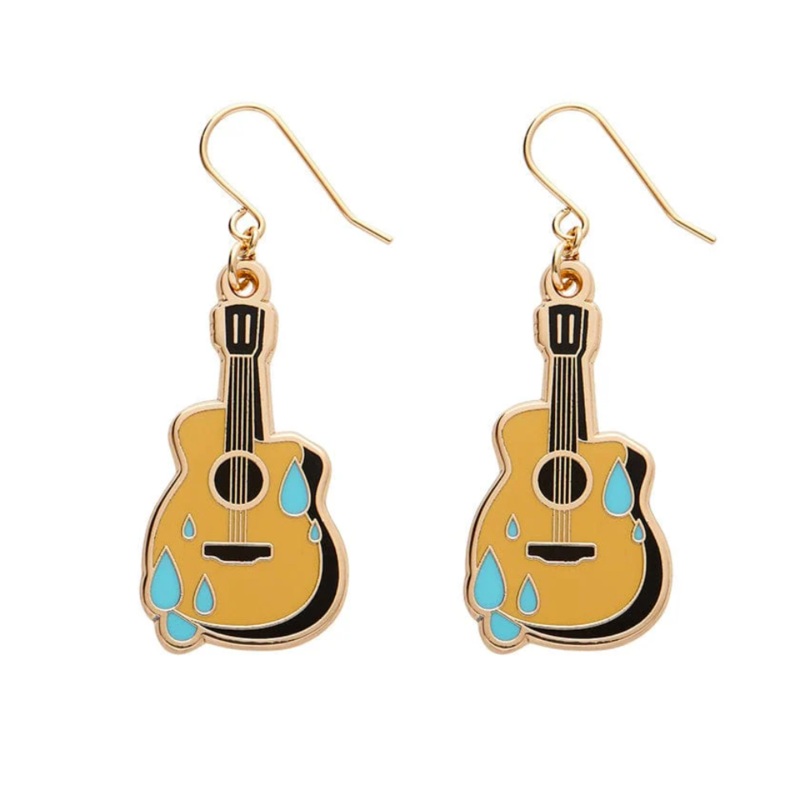 Guitar Blues Earrings