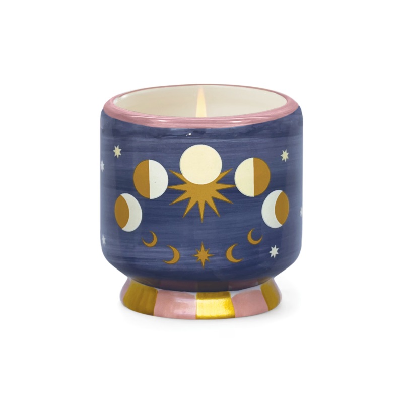 Adopo Moon Phases Ceramic Candle – Jasmine & Rose