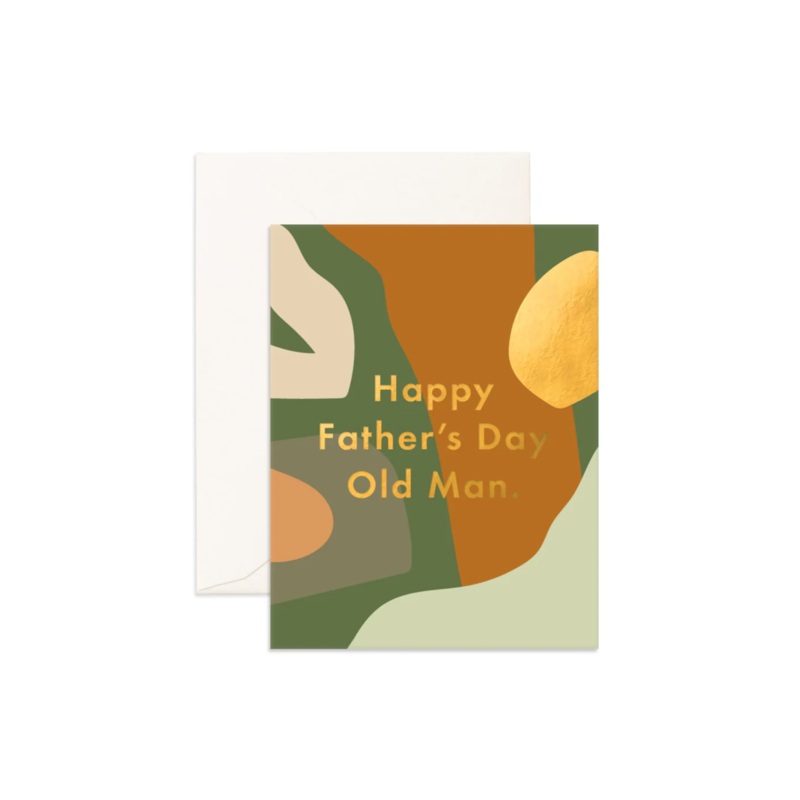 Greeting Card Fathers Day Old Man