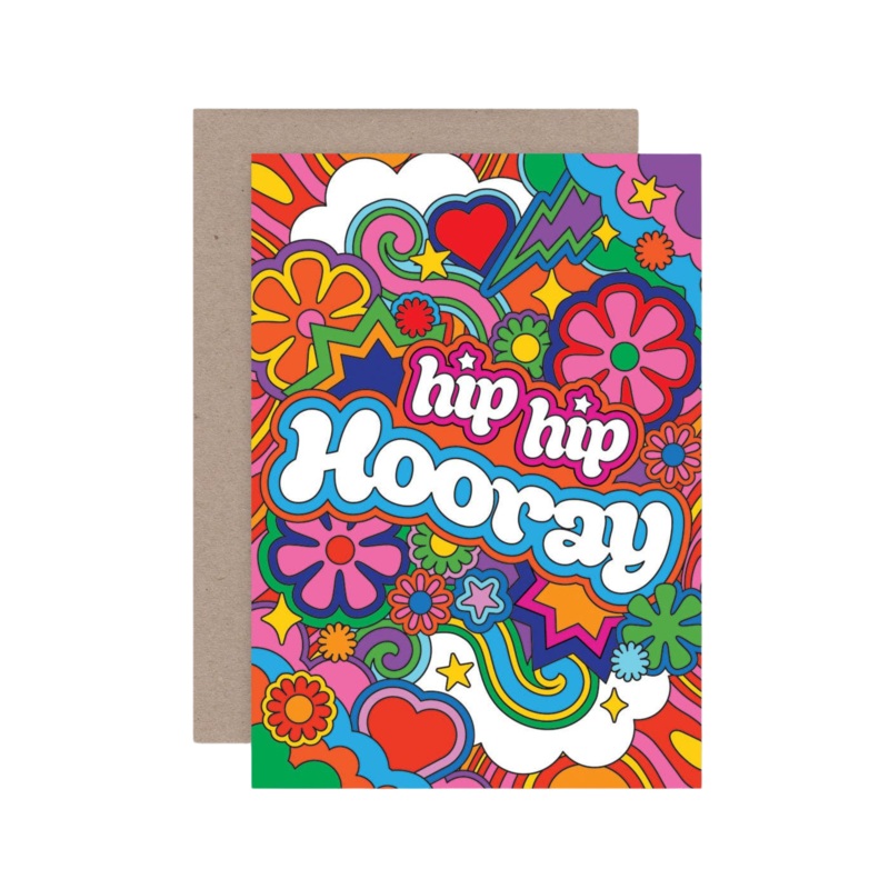 Greeting Card Hip Hip Hooray