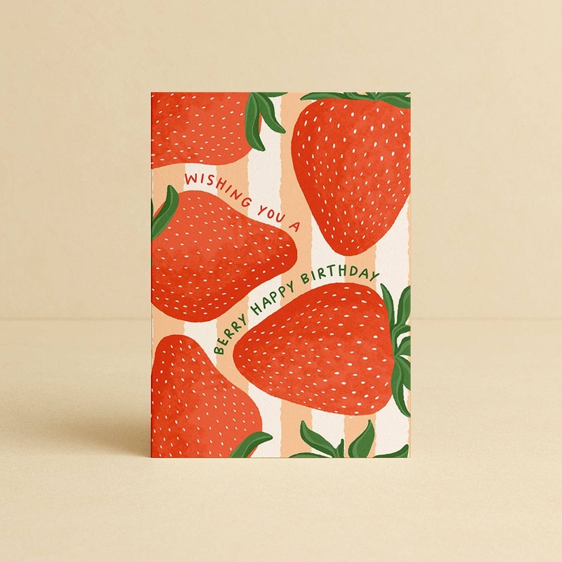 Greeting Card Berry Happy Birthday
