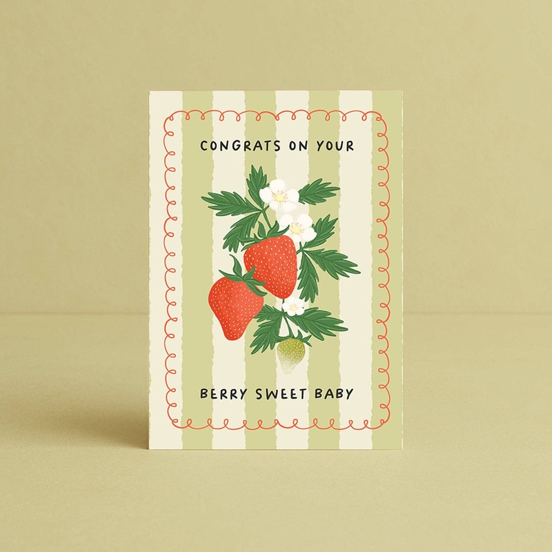 Greeting Card Berry Sweet Baby