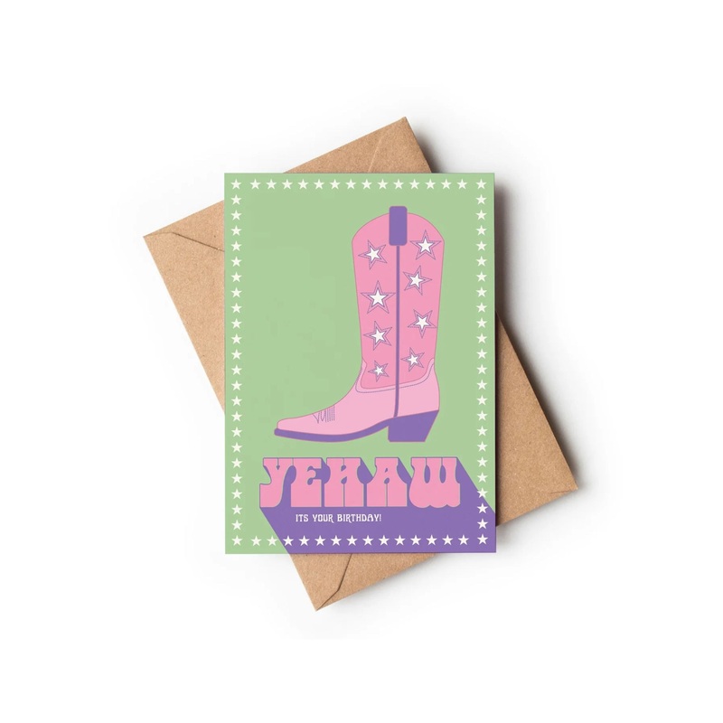Greeting Card Yehaw Its Your Birthday