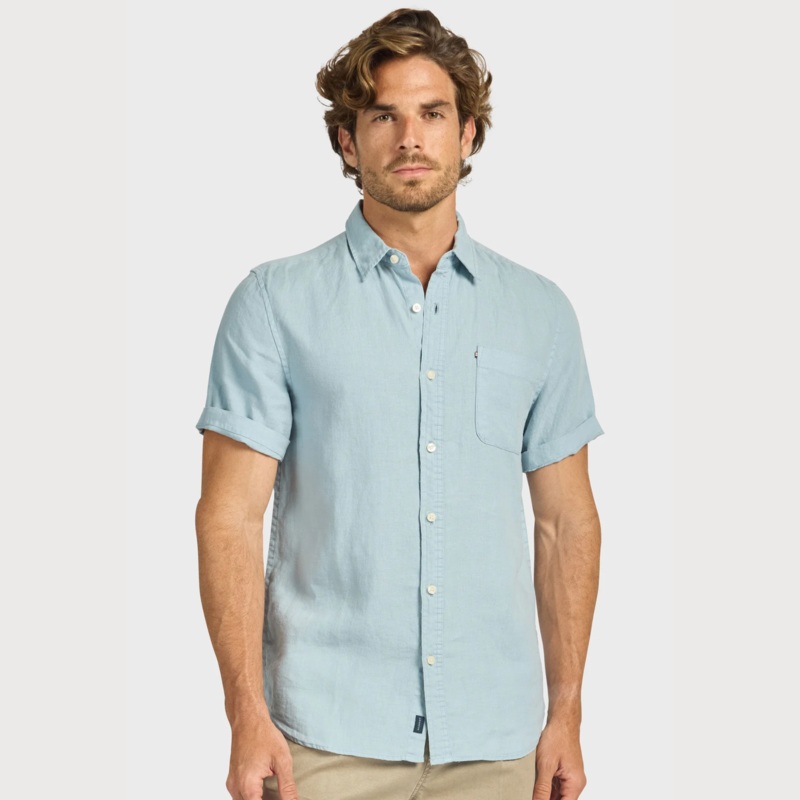 Hampton Linen Short-Sleeved Shirt Summer 25