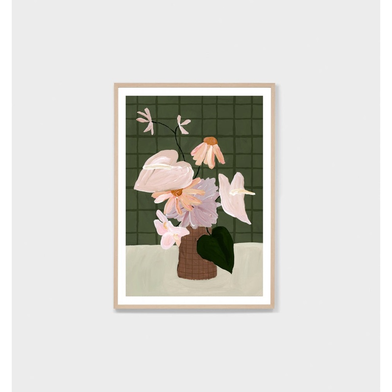 Modern Posy Dark 2 Print