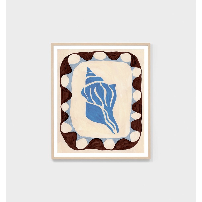 Shel Decor Blue 1 Print