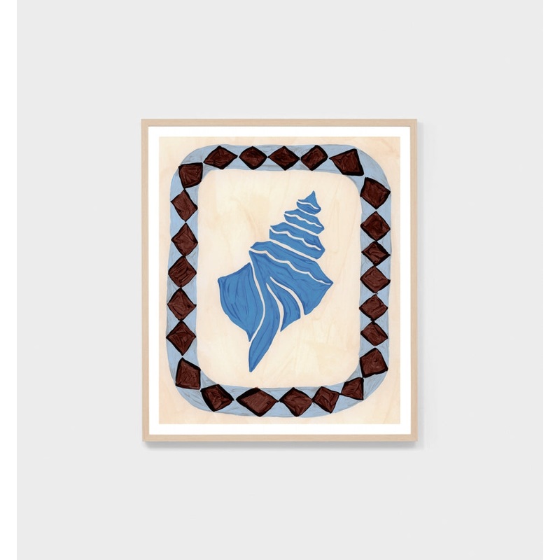 Shell Decor Blue 2 Print