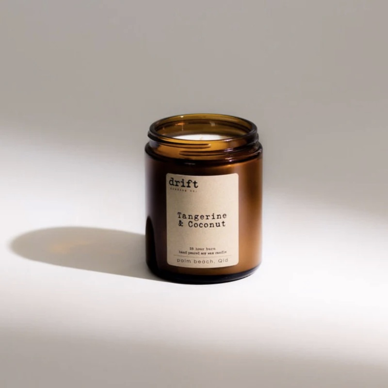 Tangerine & Coconut Scented Candle