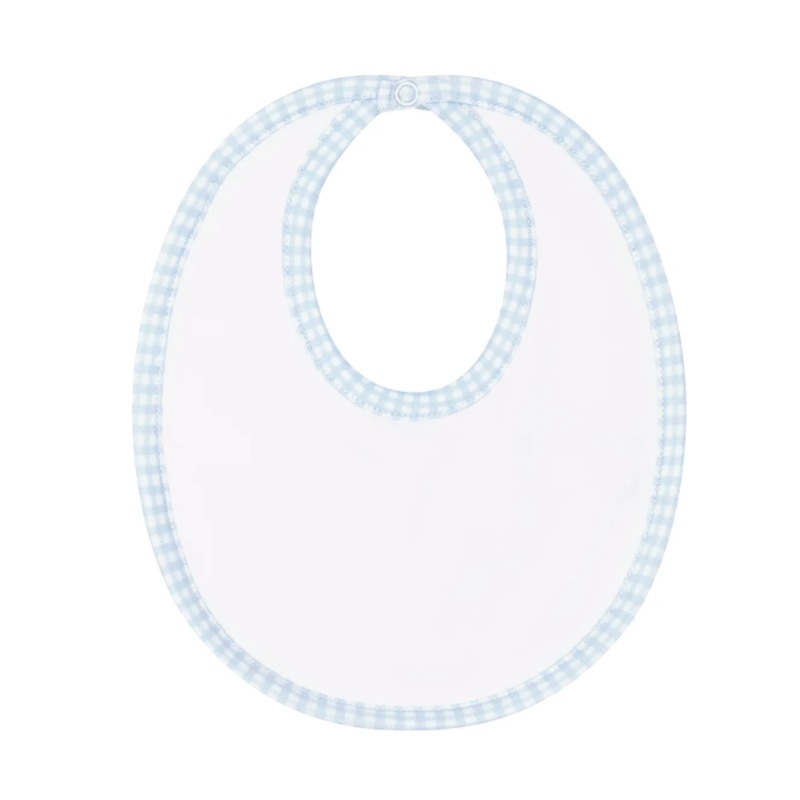 Blue Gingham Bib