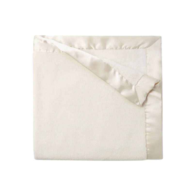 Cream Fleece Baby Blanket