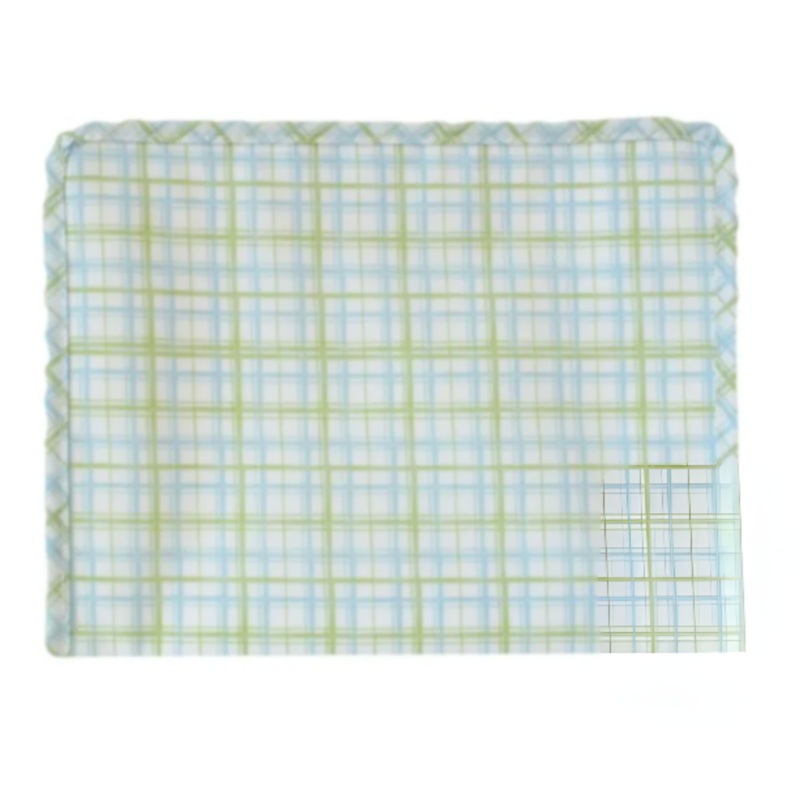 Large Roadie Zip Pouch, Green Classic Plaid