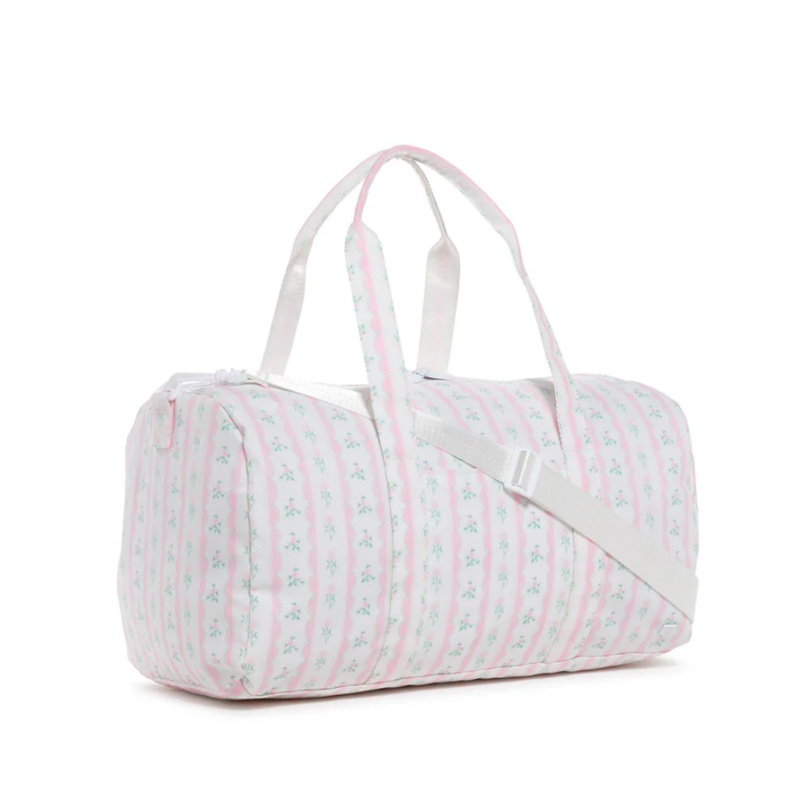 Weekender Duffel Bag, Ribbon Floral Pink