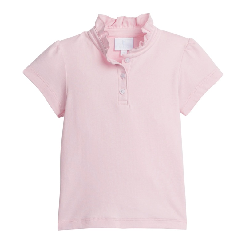 Girl’s Short Sleeve Hastings Polo, Light Pink