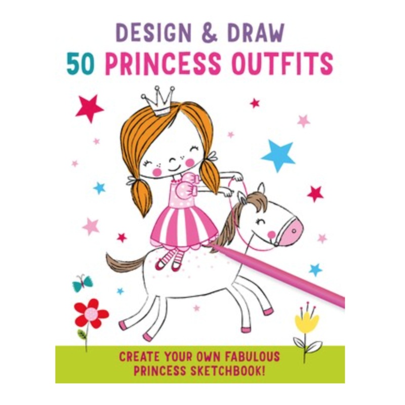 50 Princess Outfits Drawing Book