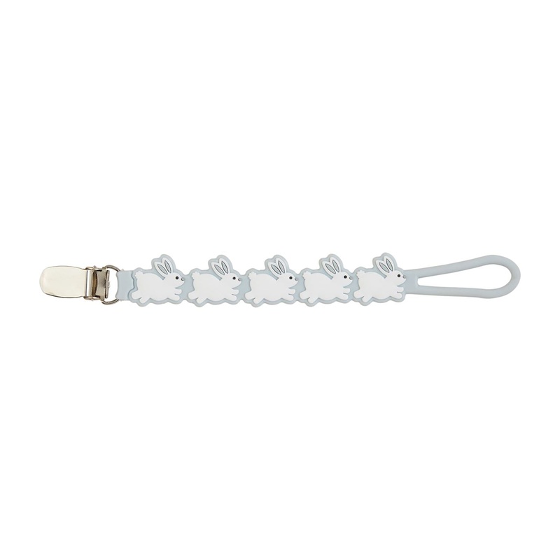 Blue Bunny Silicone Pacifier Strap