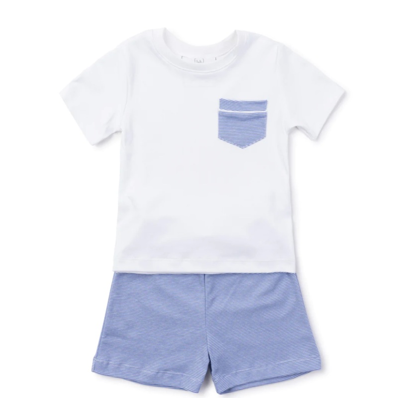 Charles Short Set Blue Stripes
