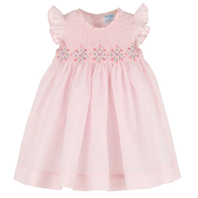 Classical Diamond Smock Angel Wing Pink Dress