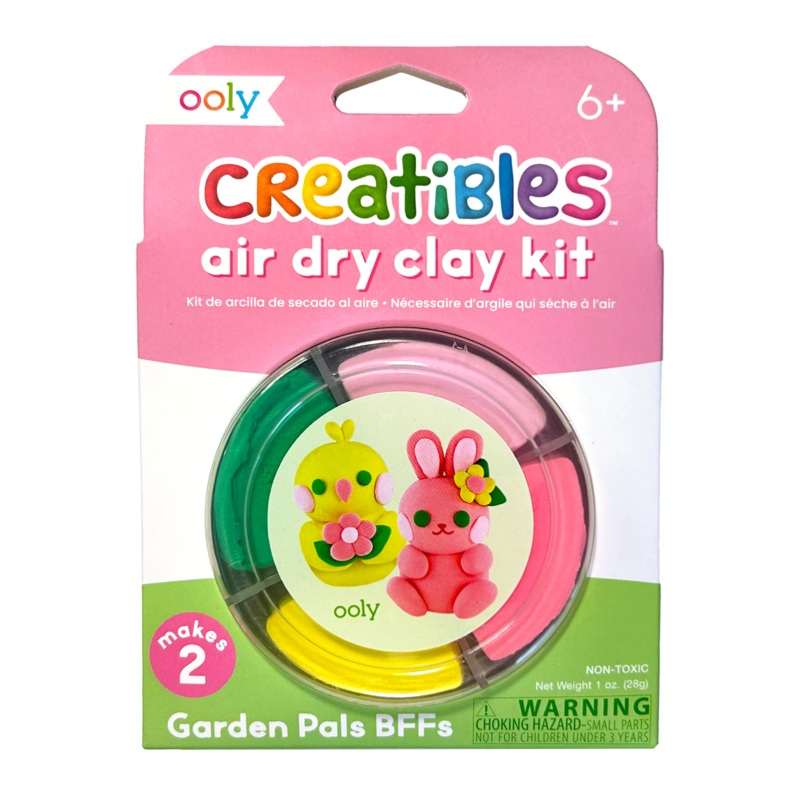 Creatibles Air Dry Clay Kit, Garden Pals