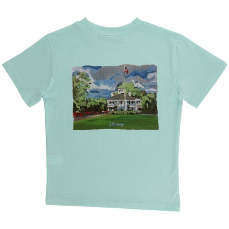 J. Bailey Short Sleeve Logo Tee – Clubhouse on Mint Green