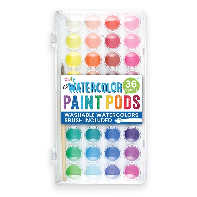Lil’ Paint Pods Watercolor Paint, Set of 36