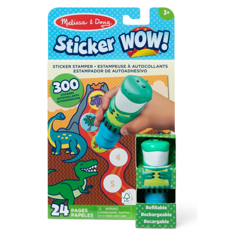Sticker WOW! Activity Pad & Sticker Stamper, Dinosaur