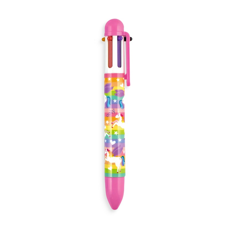 6 Click Multi Color Pen, Unique Unicorns (sold individually)
