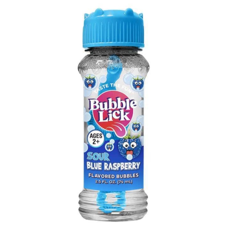 BubbleLick Sour Blue Raspberry Bubbles