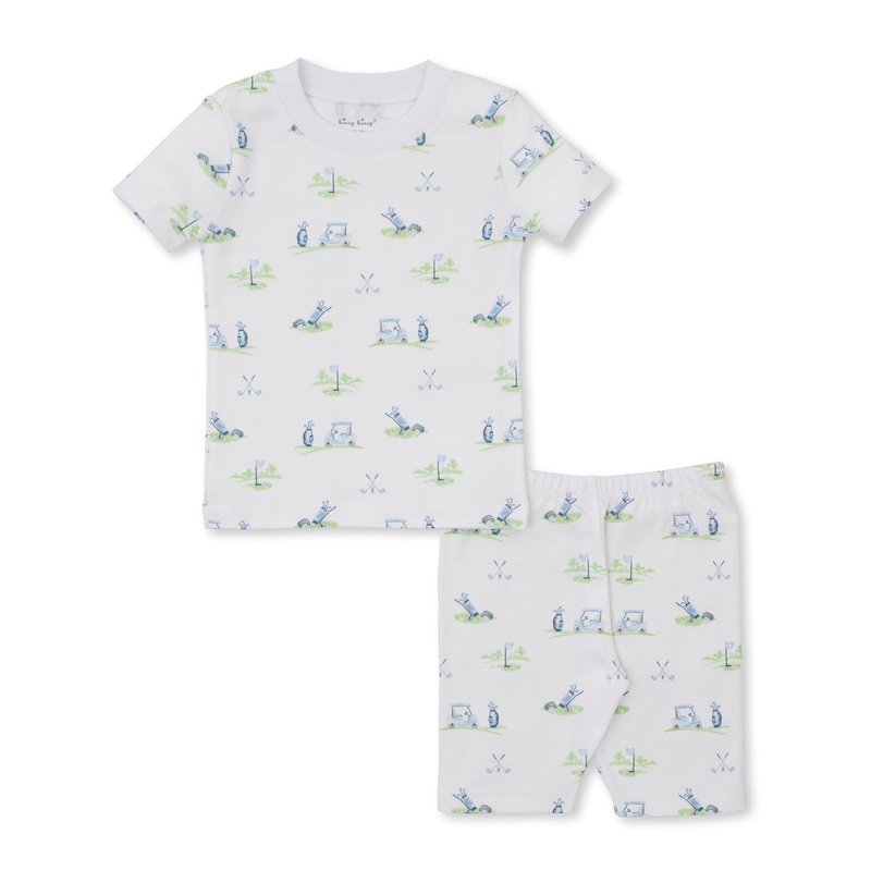Fairway Foursome Blue Print Short PJ Set