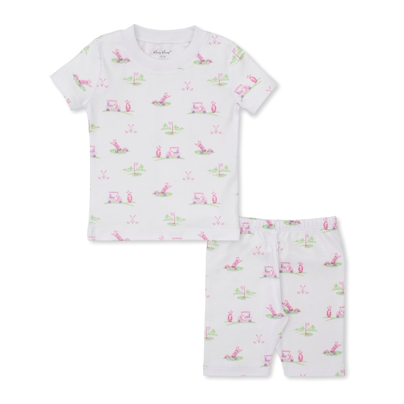 Fairway Foursome Pink Print Short PJ Set