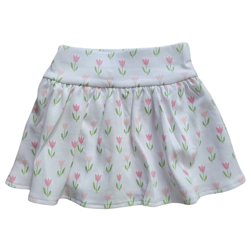 Girl Tulip Print Skort