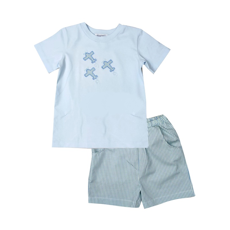 Airplane Shorts Set
