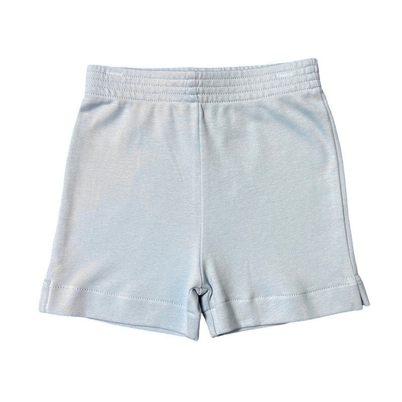 Boy’s Cotton Play Shorts, Light Blue (Shorter Version)