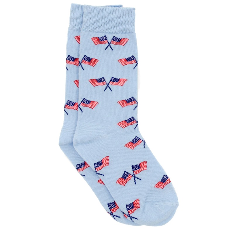 Boy’s Lucky Duck Socks Freedom Flag