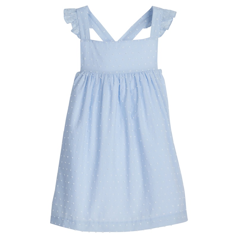 Hope Dress, Something Blue Swiss Dot