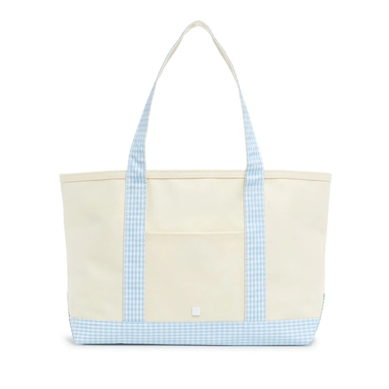 Medium Tote, Gingham Mist